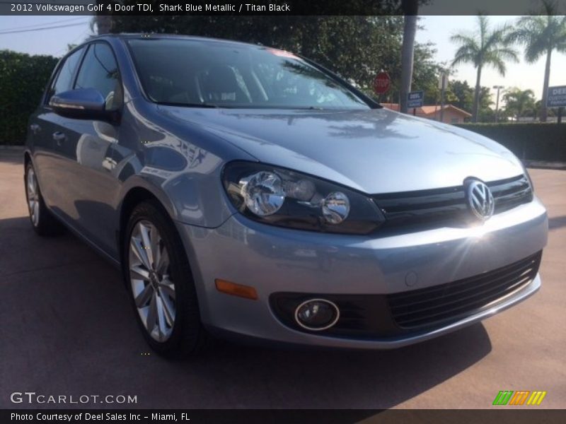 Shark Blue Metallic / Titan Black 2012 Volkswagen Golf 4 Door TDI