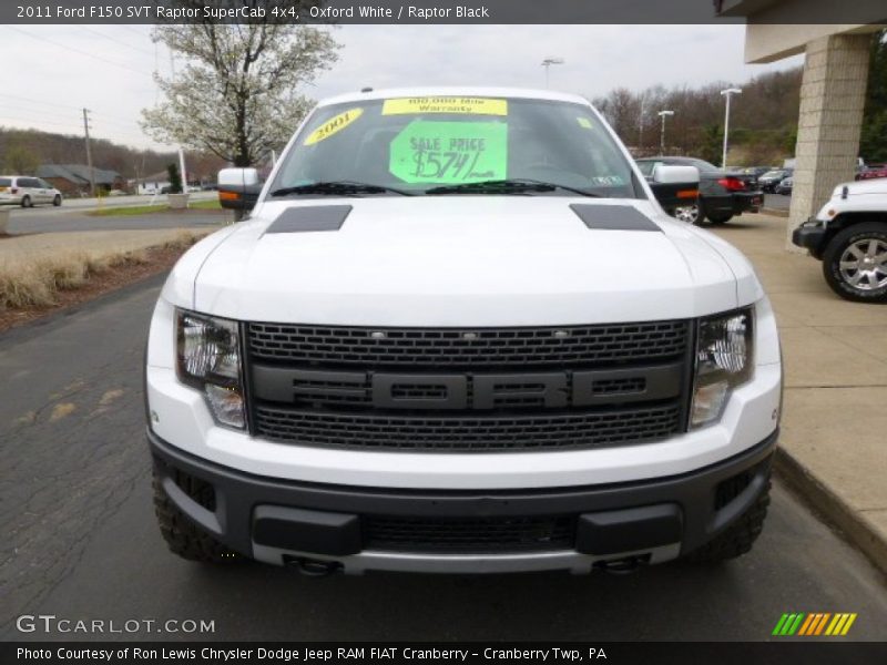 Oxford White / Raptor Black 2011 Ford F150 SVT Raptor SuperCab 4x4