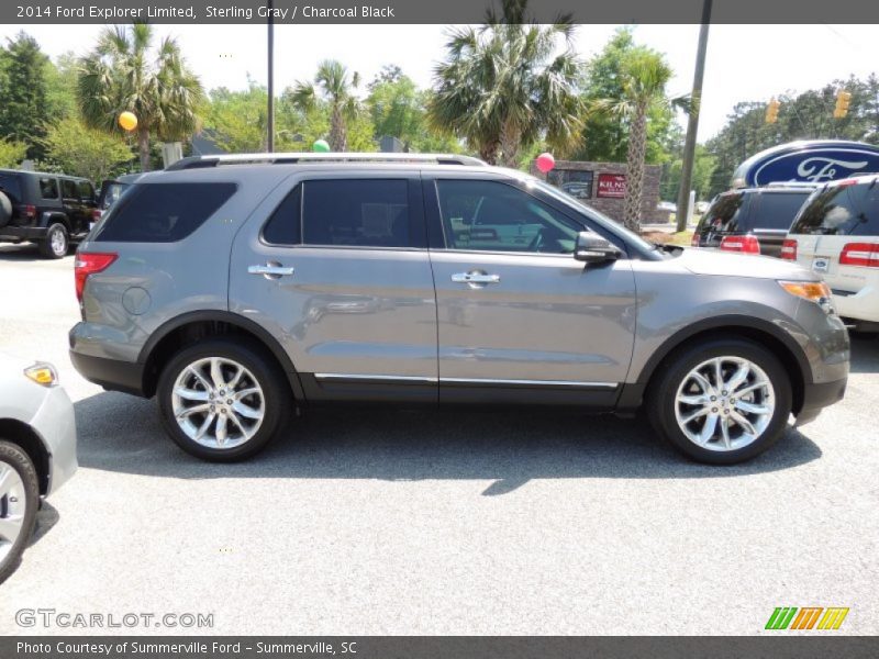 Sterling Gray / Charcoal Black 2014 Ford Explorer Limited