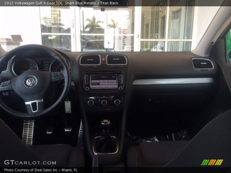 Shark Blue Metallic / Titan Black 2012 Volkswagen Golf 4 Door TDI