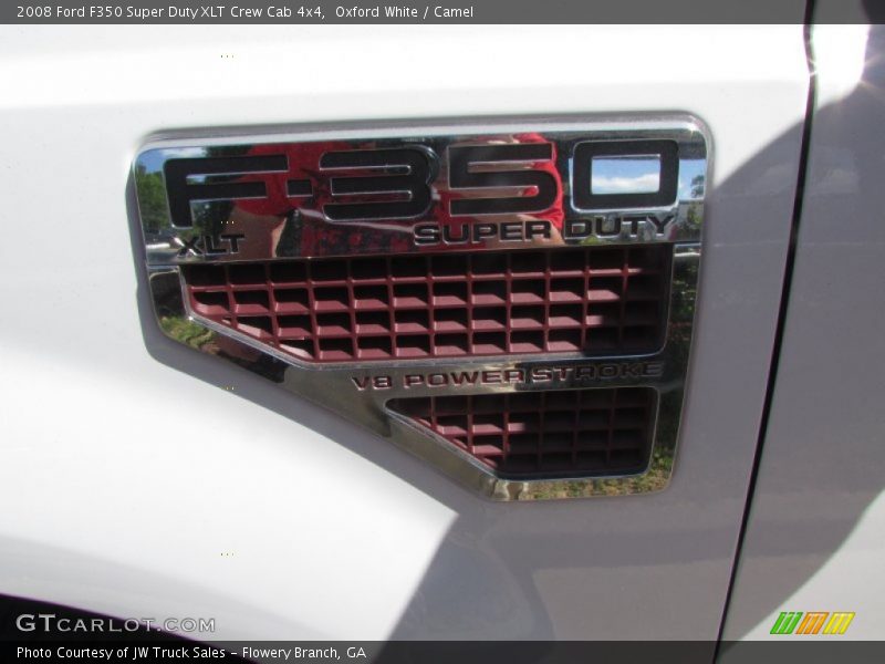 Oxford White / Camel 2008 Ford F350 Super Duty XLT Crew Cab 4x4