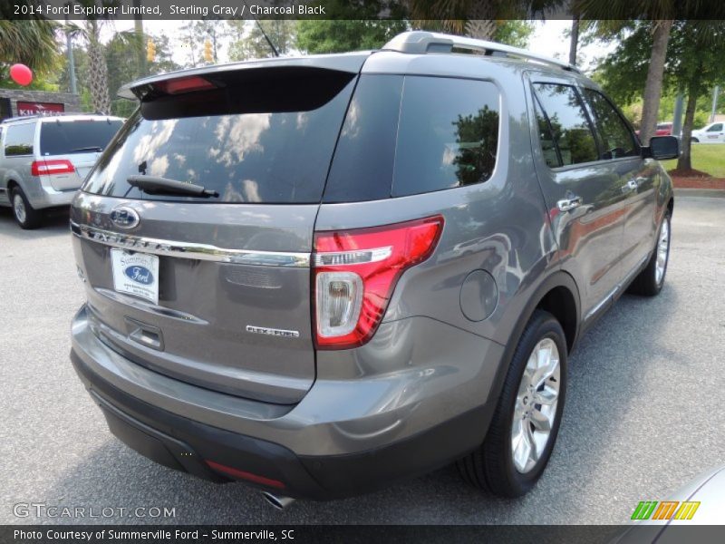 Sterling Gray / Charcoal Black 2014 Ford Explorer Limited