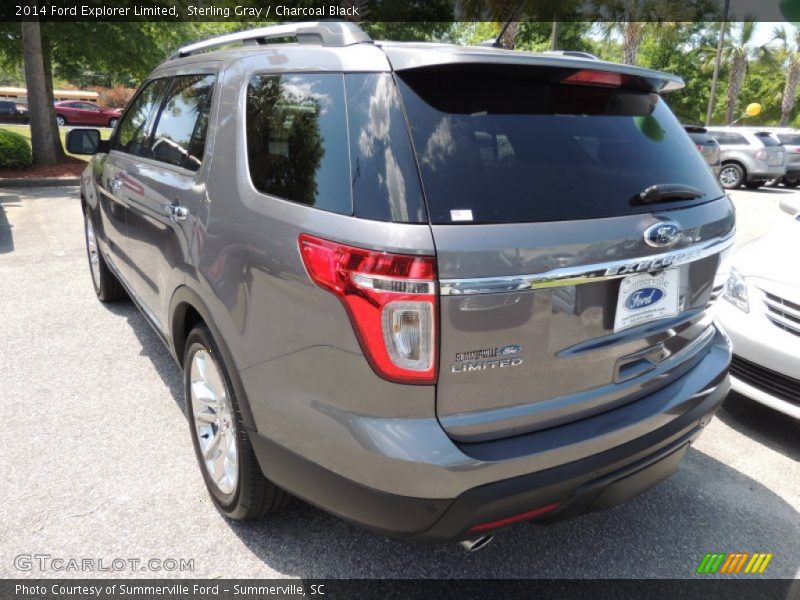 Sterling Gray / Charcoal Black 2014 Ford Explorer Limited