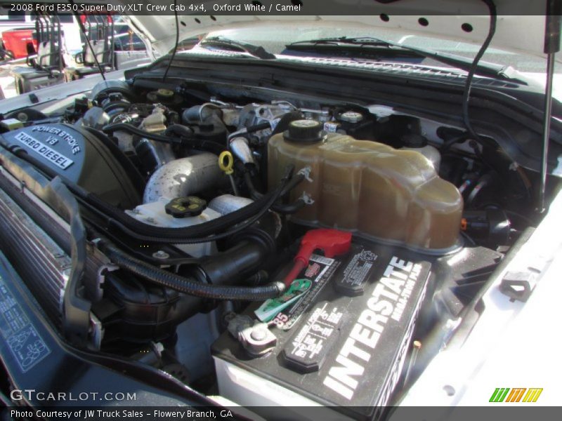 Oxford White / Camel 2008 Ford F350 Super Duty XLT Crew Cab 4x4