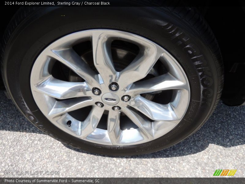 Sterling Gray / Charcoal Black 2014 Ford Explorer Limited