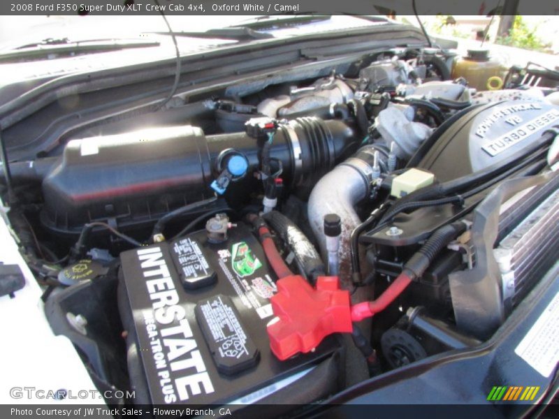 Oxford White / Camel 2008 Ford F350 Super Duty XLT Crew Cab 4x4
