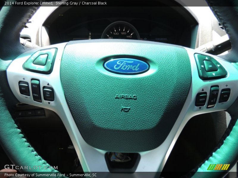 Sterling Gray / Charcoal Black 2014 Ford Explorer Limited