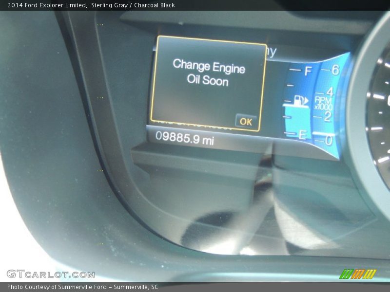 Sterling Gray / Charcoal Black 2014 Ford Explorer Limited