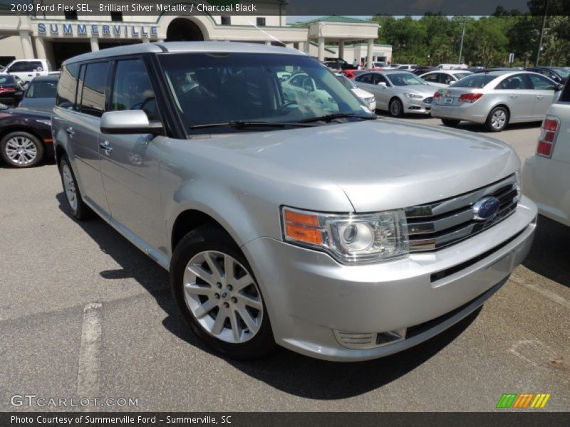 Brilliant Silver Metallic / Charcoal Black 2009 Ford Flex SEL