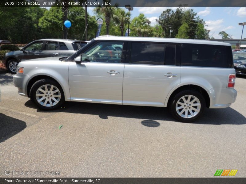 Brilliant Silver Metallic / Charcoal Black 2009 Ford Flex SEL