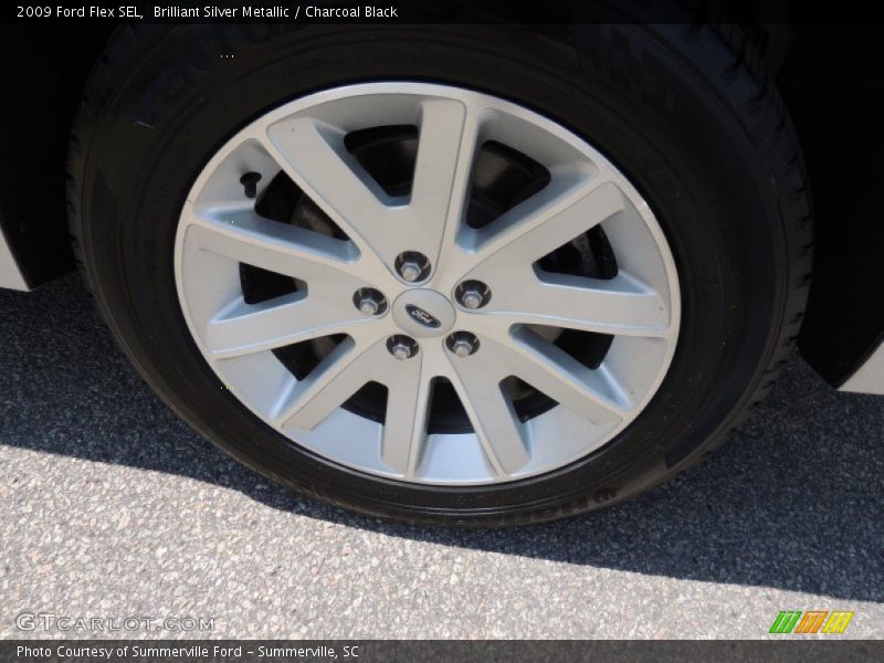 Brilliant Silver Metallic / Charcoal Black 2009 Ford Flex SEL