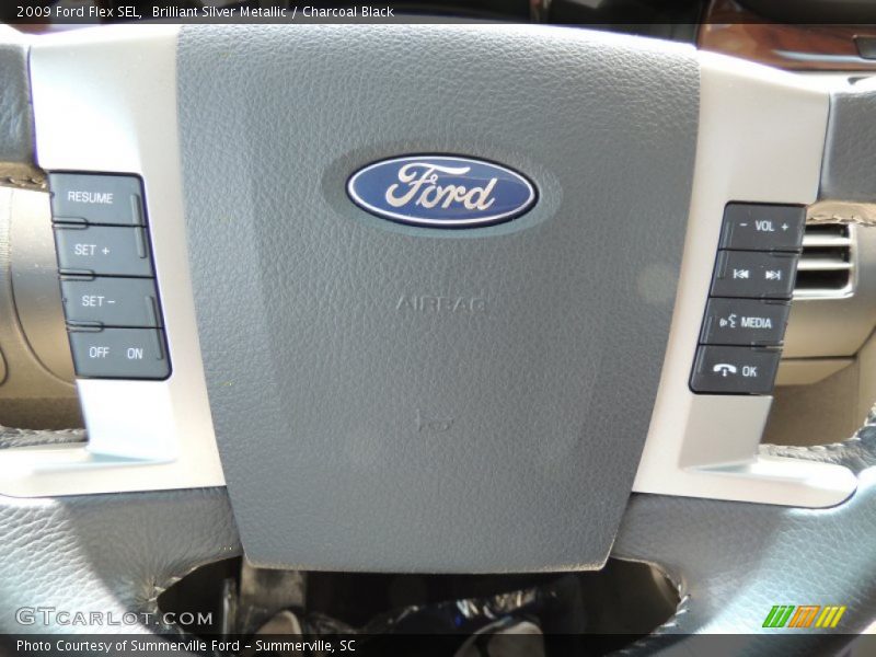 Brilliant Silver Metallic / Charcoal Black 2009 Ford Flex SEL