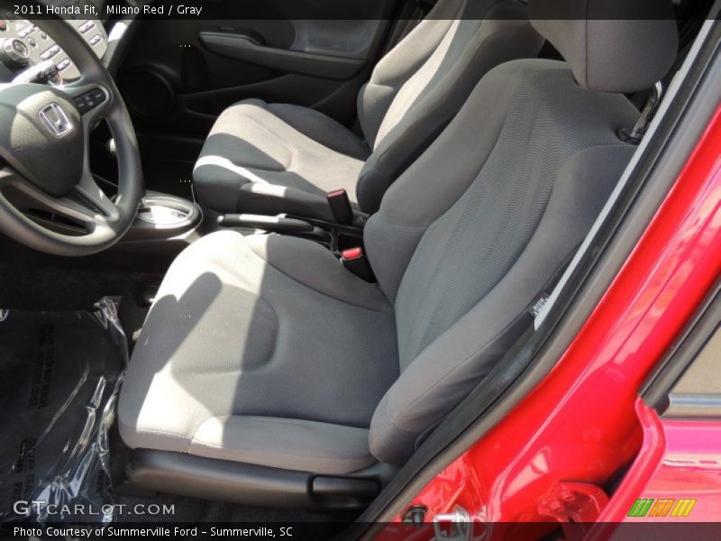 Milano Red / Gray 2011 Honda Fit