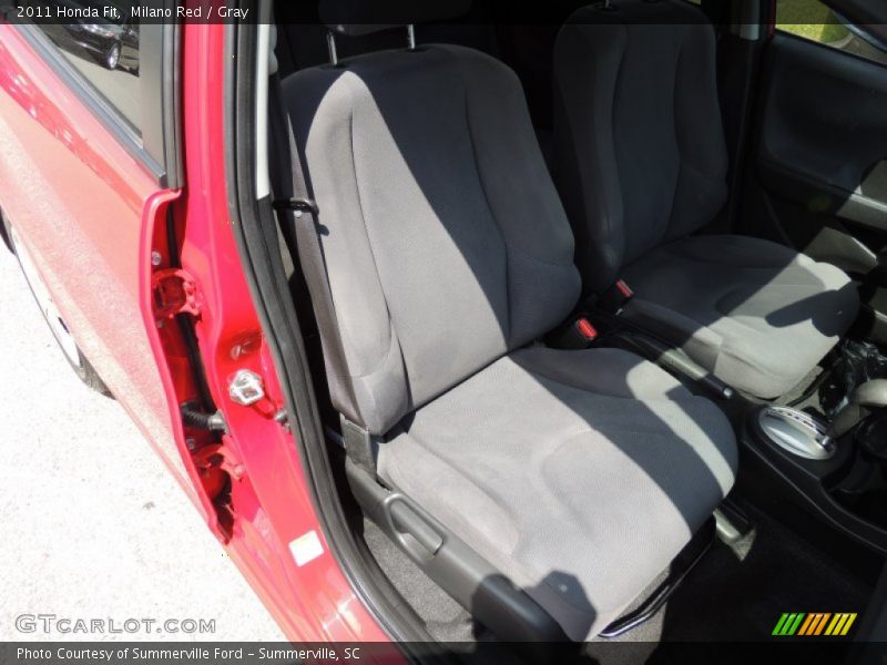 Milano Red / Gray 2011 Honda Fit