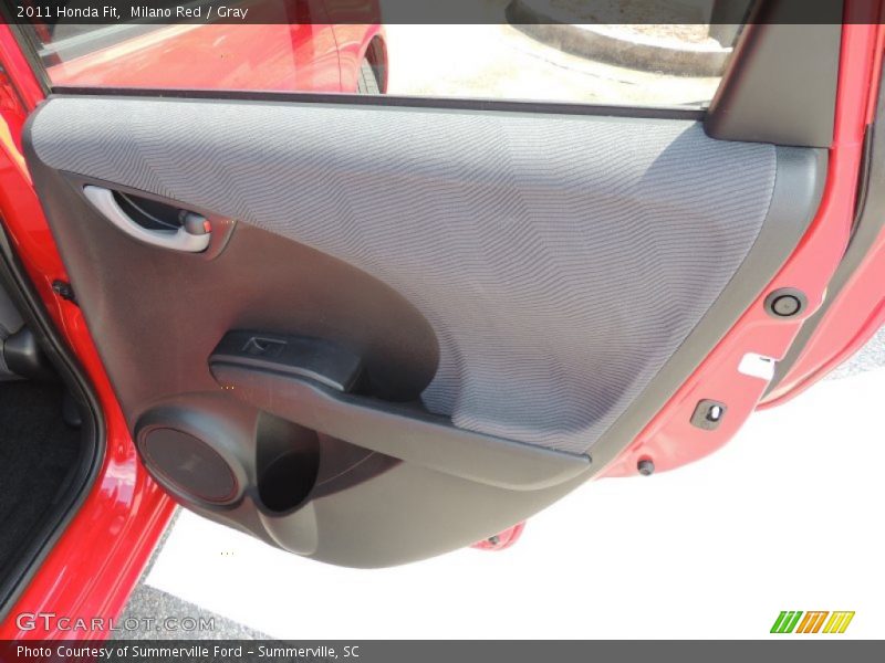 Milano Red / Gray 2011 Honda Fit