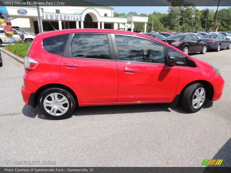Milano Red / Gray 2011 Honda Fit
