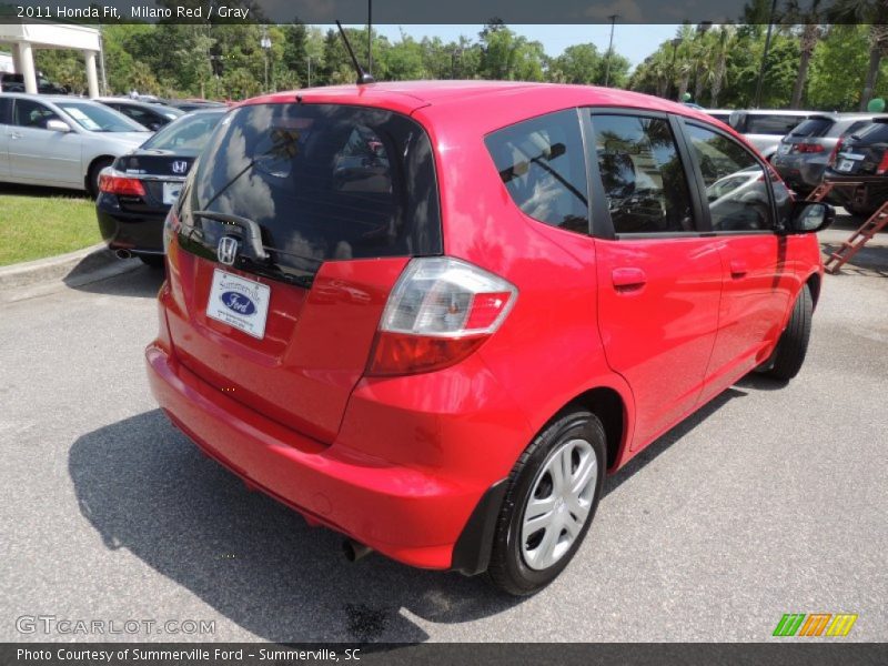 Milano Red / Gray 2011 Honda Fit