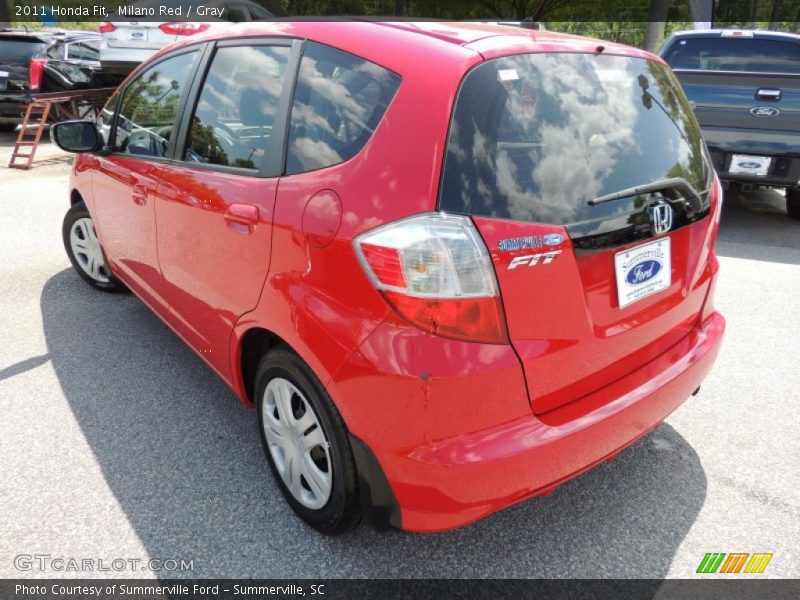 Milano Red / Gray 2011 Honda Fit