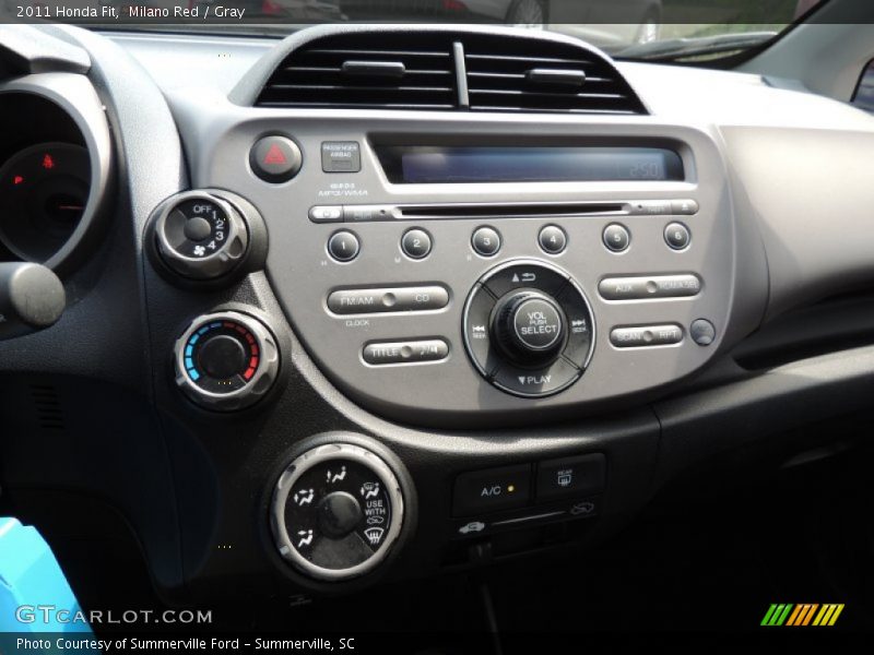 Milano Red / Gray 2011 Honda Fit