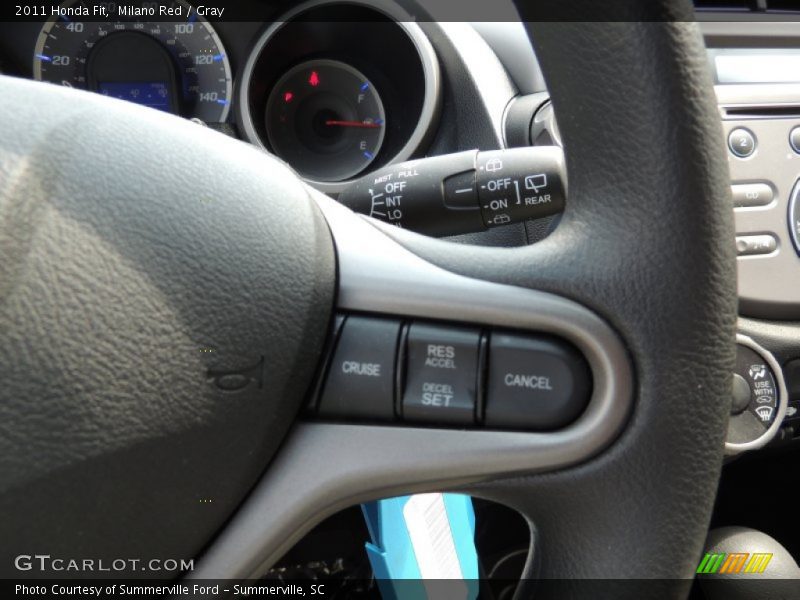 Milano Red / Gray 2011 Honda Fit