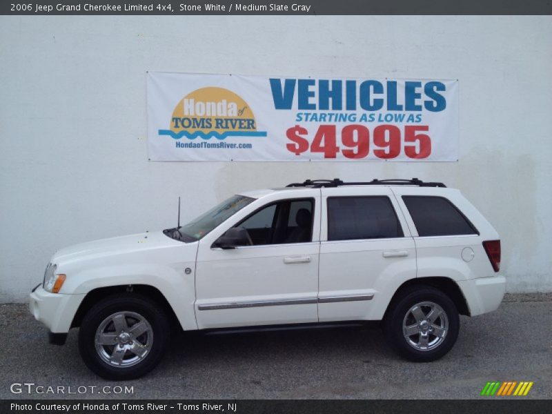 Stone White / Medium Slate Gray 2006 Jeep Grand Cherokee Limited 4x4