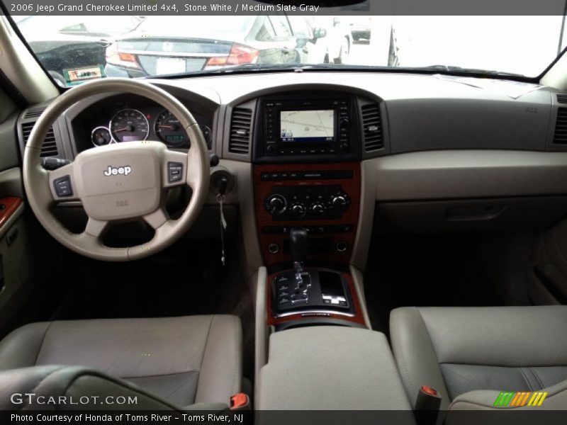 Stone White / Medium Slate Gray 2006 Jeep Grand Cherokee Limited 4x4