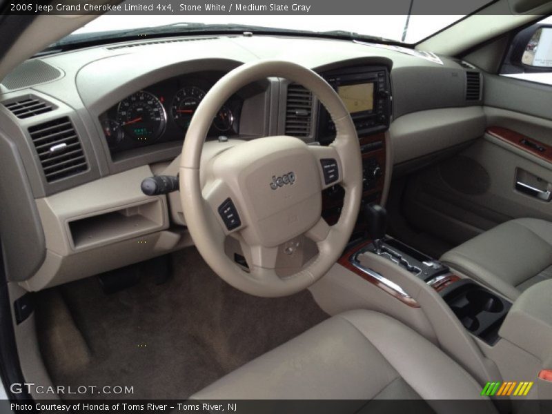 Stone White / Medium Slate Gray 2006 Jeep Grand Cherokee Limited 4x4