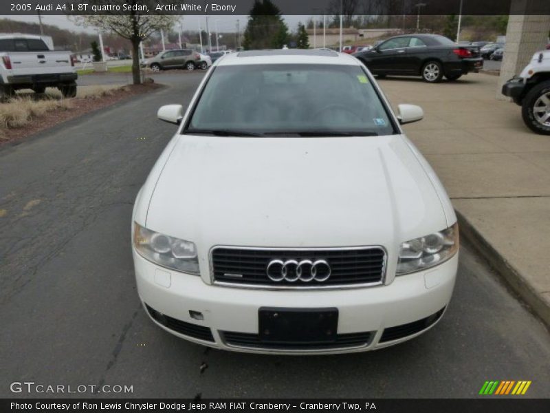 Arctic White / Ebony 2005 Audi A4 1.8T quattro Sedan