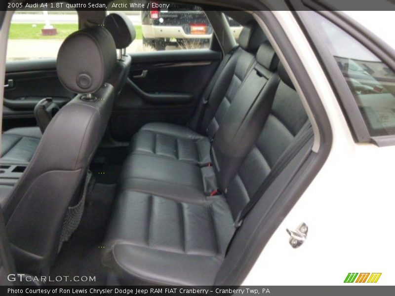 Arctic White / Ebony 2005 Audi A4 1.8T quattro Sedan