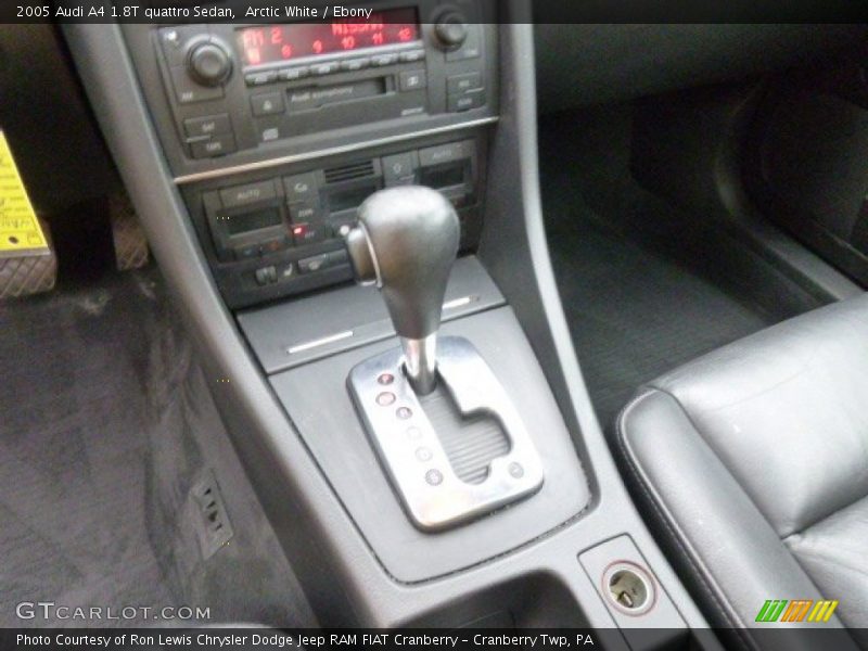 Arctic White / Ebony 2005 Audi A4 1.8T quattro Sedan