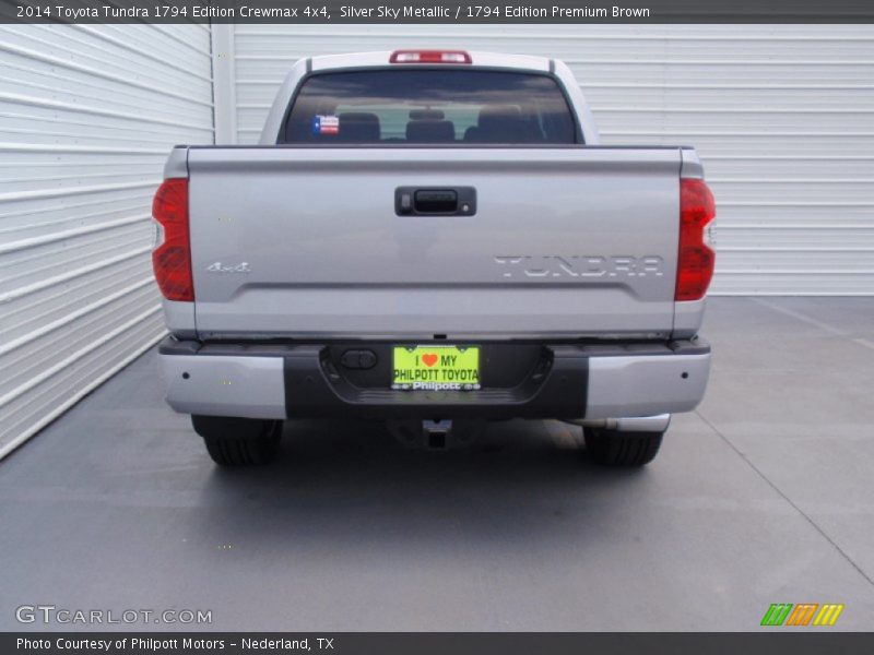 Silver Sky Metallic / 1794 Edition Premium Brown 2014 Toyota Tundra 1794 Edition Crewmax 4x4