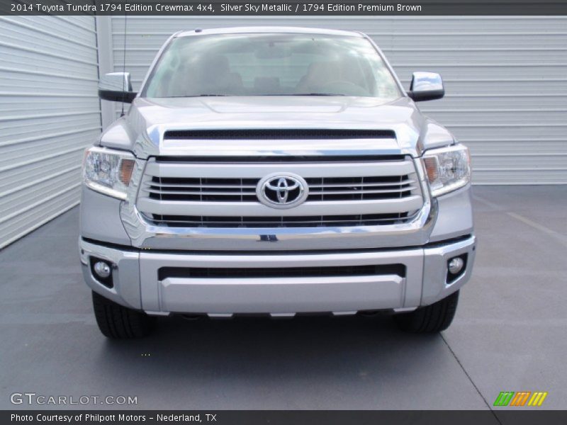 Silver Sky Metallic / 1794 Edition Premium Brown 2014 Toyota Tundra 1794 Edition Crewmax 4x4