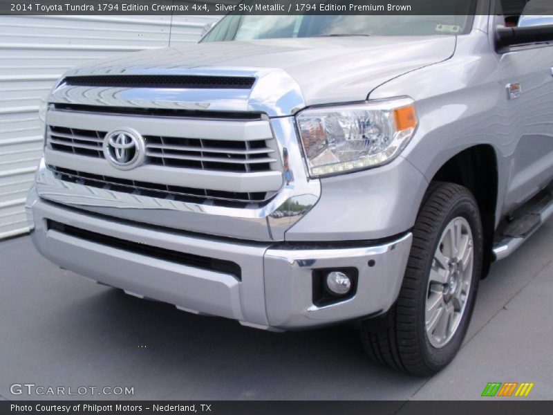 Silver Sky Metallic / 1794 Edition Premium Brown 2014 Toyota Tundra 1794 Edition Crewmax 4x4