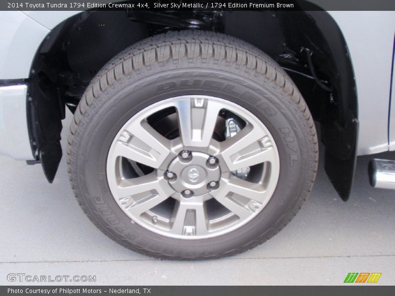 Silver Sky Metallic / 1794 Edition Premium Brown 2014 Toyota Tundra 1794 Edition Crewmax 4x4