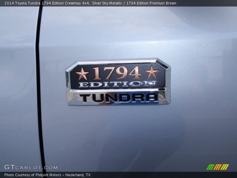 Silver Sky Metallic / 1794 Edition Premium Brown 2014 Toyota Tundra 1794 Edition Crewmax 4x4