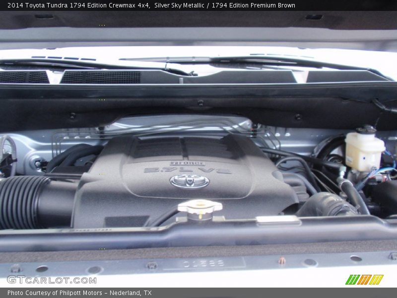 Silver Sky Metallic / 1794 Edition Premium Brown 2014 Toyota Tundra 1794 Edition Crewmax 4x4