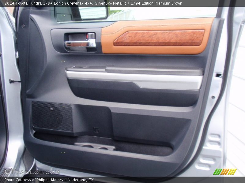 Silver Sky Metallic / 1794 Edition Premium Brown 2014 Toyota Tundra 1794 Edition Crewmax 4x4