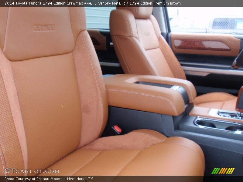 Silver Sky Metallic / 1794 Edition Premium Brown 2014 Toyota Tundra 1794 Edition Crewmax 4x4