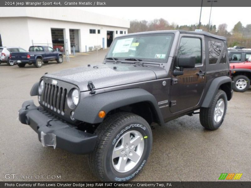 Granite Metallic / Black 2014 Jeep Wrangler Sport 4x4