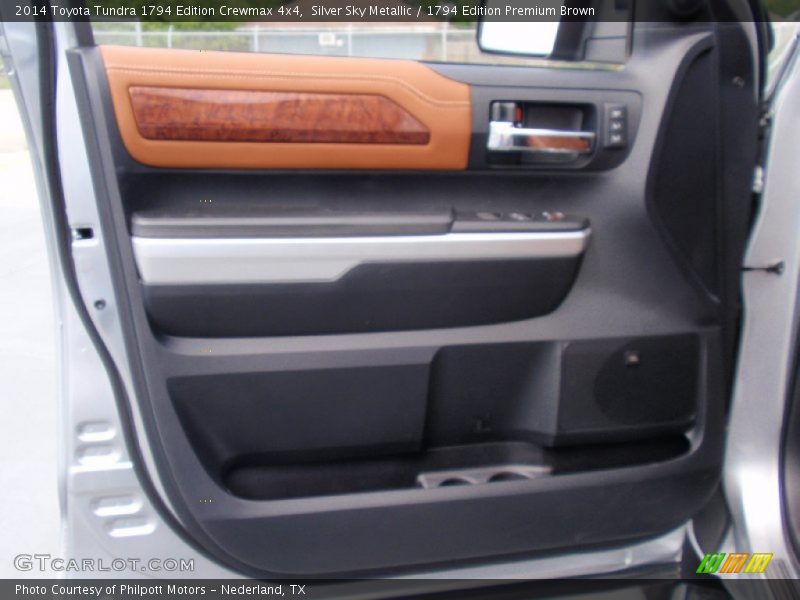 Silver Sky Metallic / 1794 Edition Premium Brown 2014 Toyota Tundra 1794 Edition Crewmax 4x4