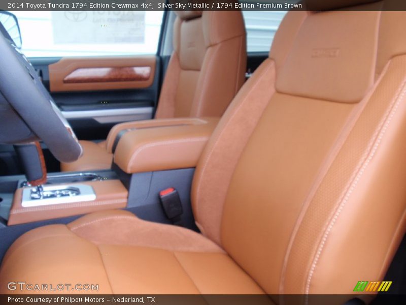 Silver Sky Metallic / 1794 Edition Premium Brown 2014 Toyota Tundra 1794 Edition Crewmax 4x4