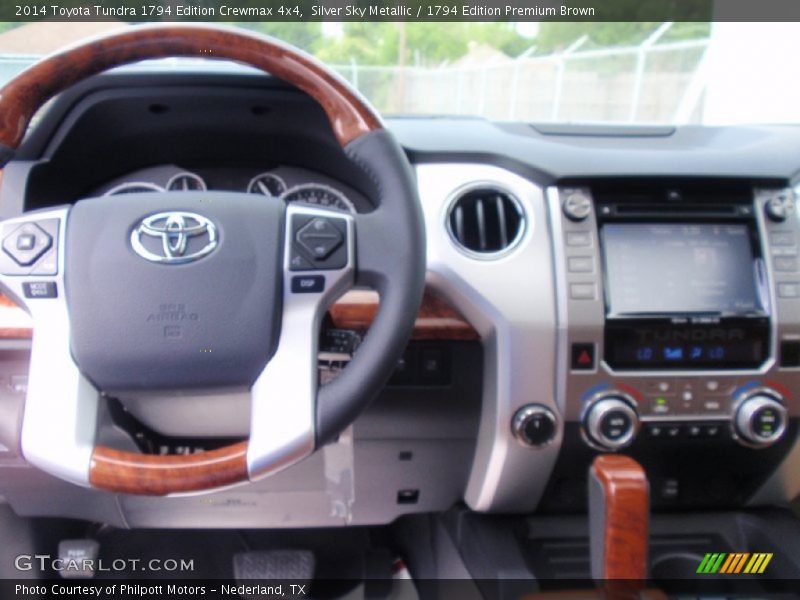 Silver Sky Metallic / 1794 Edition Premium Brown 2014 Toyota Tundra 1794 Edition Crewmax 4x4