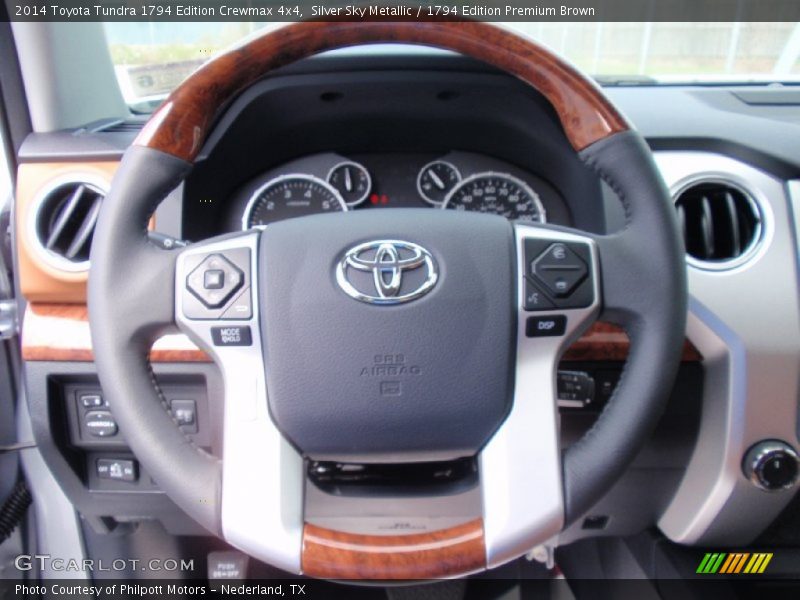 Silver Sky Metallic / 1794 Edition Premium Brown 2014 Toyota Tundra 1794 Edition Crewmax 4x4