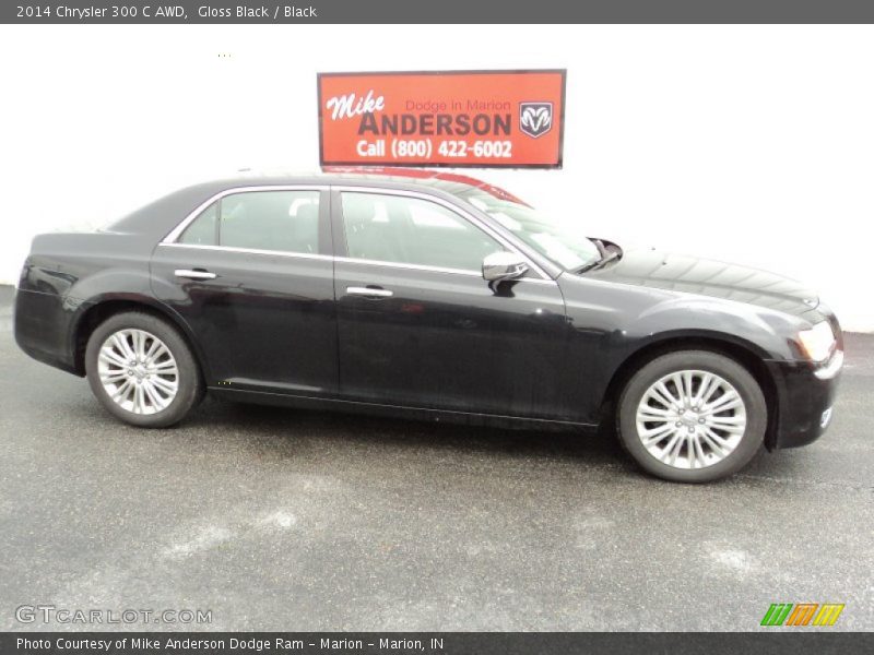 Gloss Black / Black 2014 Chrysler 300 C AWD