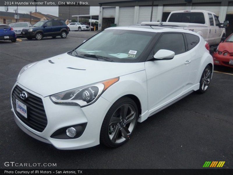 Elite White / Black 2014 Hyundai Veloster Turbo