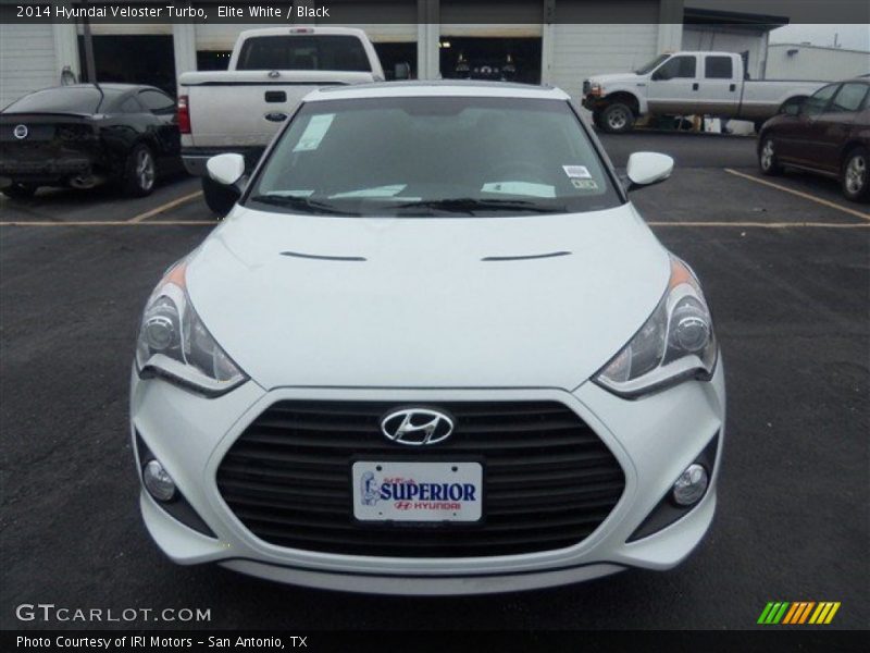 Elite White / Black 2014 Hyundai Veloster Turbo
