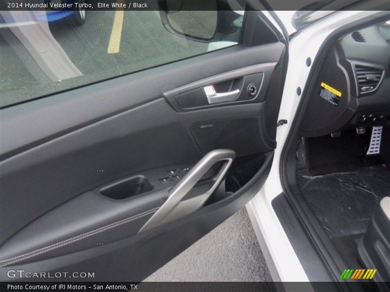 Elite White / Black 2014 Hyundai Veloster Turbo