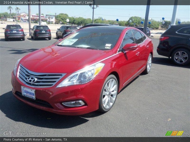 Venetian Red Pearl / Camel 2014 Hyundai Azera Limited Sedan