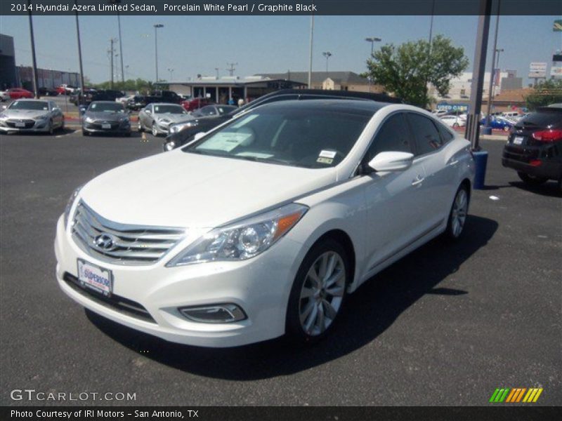 Porcelain White Pearl / Graphite Black 2014 Hyundai Azera Limited Sedan