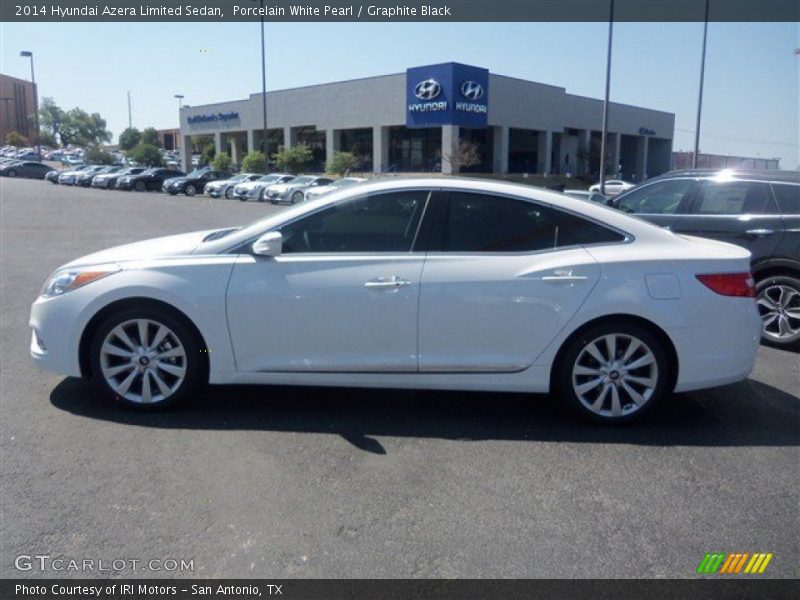 Porcelain White Pearl / Graphite Black 2014 Hyundai Azera Limited Sedan